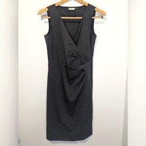 DKNY Pinstripe Sleeveless Dress, Black, Size 2